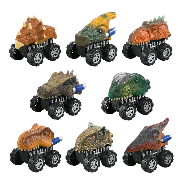 Kids Toys Pull Back Dinosaur Car Toys 8 Pack Car Toys Set for Boys Toddlers T-Rex Dinosaur Games Monster Truck Wholesale 2023