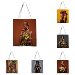 Bolso <span class=keywords><strong>de</strong></span> mano con impresión personalizada étnica Bohemia con pintura al óleo <span class=keywords><strong>de</strong></span> <span class=keywords><strong>la</strong></span> <span class=keywords><strong>vida</strong></span> humanística africana - Product Image 1