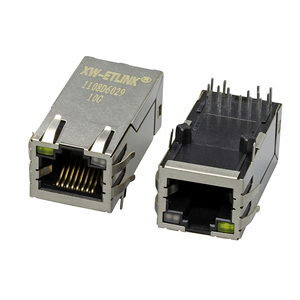 Protection contre la foudre cat5 cat6 POE 8pin réseau ethernet RJ45 connecteur POE + rj45 connecteur femelle 2.5G 5G 10G rj45 pcb <span class=keywords><strong>jack</strong></span> - Product Image 1