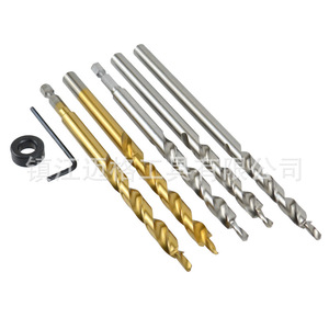 Lingxian Inclined Hole Positioning Drill Bit 9mm 9.5mm Spiral Steel Woodworking Twist Drill 1/4 Inch Hex Shank - Product Image 4