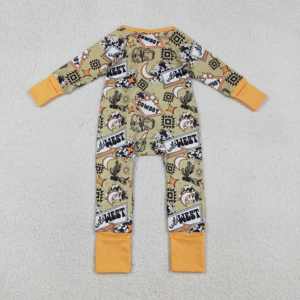 SR3105 RTS Mameluco para Bebé Niña con Estampado de Camuflaje Rosa y Lazos, Estilo 'Niña de Papá', Mameluco al por Mayor para Niñas, Mono con Mangas con Volantes, Conjunto Infantil - Product Image 4