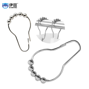 ตะขอแขวนผ้าม่านอาบน้ำสแตนเลส Ewang รับน้ำหนักได้มาก สำหรับผ้าเช็ดตัวและเสื้อคลุมในห้องน้ำ - Product Image 1