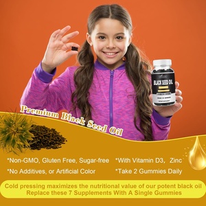 Gummies à l'huile de nigelle riches en <span class=keywords><strong>vitamine</strong></span> C, extrait de miel, huile de nigelle et autres ingrédients pour renforcer la défense <span class=keywords><strong>immunitaire</strong></span> - Product Image 5
