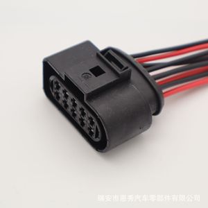 Conector automotriz 1J0973735 de 12 pines, enchufe de plástico negro para arnés de cableado de automóvil - Product Image 3