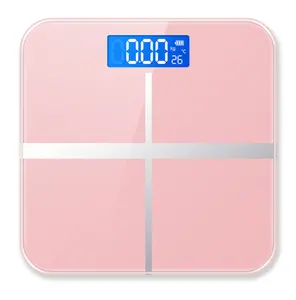 Simple Cross Design Electronic Human Scale Home Bathroom Scale LCD Disp Brush Digital Display Rectangle Kitchen Scale Kg Lb St