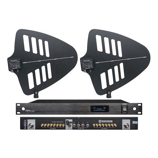 500-950Mhz 8 Channel Antenna Distribution System 8 Sets Receiver Active Directional Antenna Uhf Wireless Microphone