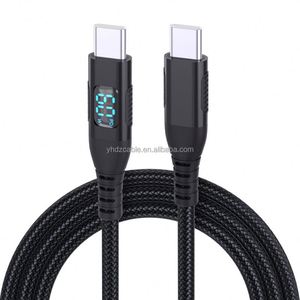 60W 100W LED Display USB C to Type C Nylon Braided Charging Data <b>Cable</b> 1M 2M 3M Smartphone Adapter <b>Cable</b> for iPhone Huawei - Product Image 3
