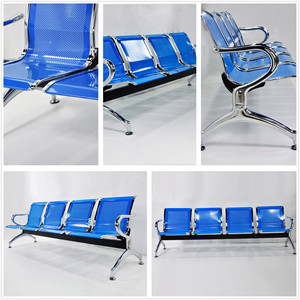 Chaises d'attente de conception moderne, bon marché, de bonne qualité, pulvérisation, 4 places, chaise d'attente pour barbier - Product Image 6