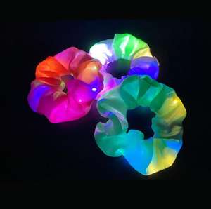 Ikat Rambut LED Berkedip untuk Wanita dan Gadis, Ikat Rambut Bercahaya Warna-warni dengan <span class=keywords><strong>3</strong></span> Mode Lampu, Souvenir Pesta yang Menyenangkan - Product Image 1