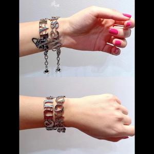 New Queen Mother's Line Cut Letter <b>Bracelet</b> Vivian Luxury Personalized Letter <b>Planet</b> <b>Bracelet</b> For Women - Product Image 4