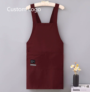 Tablier à double épaule réglable personnalisé Vêtements de travail Tablier d'hôtel anti-salissure résistant à l'usure et commercial avec impression de logo personnalisé - Product Image 5