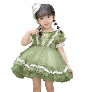 Summer Wholesale Vintage Baby Girls Spanish <strong>Dresses</strong> Vintage Princess Lace <strong>Kids</strong> Clothing Children Clothes 121132 - Product Image 3