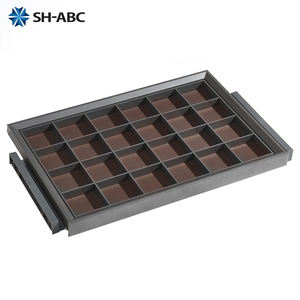 กล่องเก็บเครื่องประดับหนัง SH-ABC แบบลิ้นชักสำหรับตู้เสื้อผ้า ช่องใส่ของสำหรับต่างหู แหวน นาฬิกา และสร้อยคอ - Product Image 5