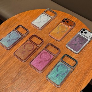 Luxury Magnetic Strong Glitter clear Mobile <b>Phone</b> case for iPhone 18 Pro Max 17 16 15 Shimmering Shockproof Colorful Back Cover - Product Image 1