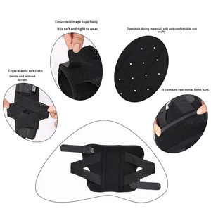 Sabuk Bantu Hewan Peliharaan Modern yang Dapat Disesuaikan, Desain Non-Retraktable dengan Strip Tulang Logam, Pelindung Tempurung Lutut Anjing Kucing, Bahan Poliester untuk Kaki Belakang - Product Image 2