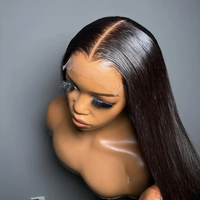 Peluca vietnamita cruda 13x6 HD cutícula alineada 100% cabello vietnamita crudo sin procesar peluca humana Frontal de encaje sin pegamento