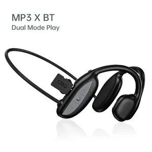 Wearable Ingebouwde Geheugen Lange Levensduur Batterij Bt Mini Sport Muziek Spelen Rubber MP3 Speler Met Oortelefoon Bluetooth 5.0 Voor Running