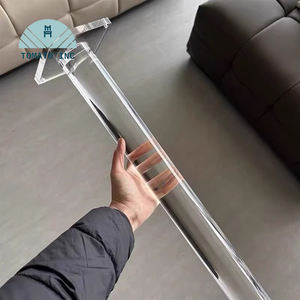 Patas de Muebles de Acrílico de Alta Transparencia Hechas a Medida, Diseño Ovalado Moderno y Lujoso para Gabinetes de Apartamento - Product Image 1