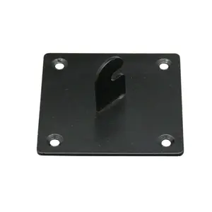 Customized Stamping Black Powder Coating Metal Gridwall Mounting Brackets