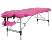 Table de massage pliable portable avec cadre en aluminium, hauteur réglable, éponge haute densité, utilisation en salle de sport, spa, mobilier de salon commercial