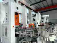 Machine automatique de fabrication de contenants en aluminium avec empileur, cadre en H de 80 tonnes pour boîte de 660 ml, 28 microns, LK-T80