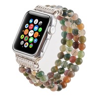 Correa de Reloj con Cuentas, Correa Elástica de Joyería, Brazalete para Mujer para Apple Iwatch Series 38/40/41/42/44/45/46/49mm