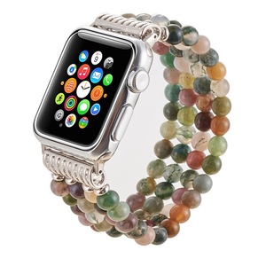 Correa <span class=keywords><strong>de</strong></span> Reloj con Cuentas, Correa Elástica <span class=keywords><strong>de</strong></span> Joyería, Brazalete para Mujer para <span class=keywords><strong>Apple</strong></span> Iwatch Series 38/40/41/42/44/45/46/49mm - Product Image 4