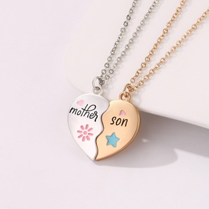 Día de la Madre Padre hijo collar <span class=keywords><strong>amor</strong></span> empalme magnético mamá hijo collar conjunto al por mayor - Product Image 3
