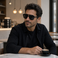 Lunettes Intelligentes IA de Haute Technologie avec Interrupteur Inductif, Verres Photochromiques, Traduction en Temps Réel et Musique