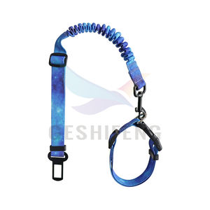 Ceinture de sécurité élastique rétractable pour animaux de compagnie, ensemble de ceintures de sécurité pour collier de chien - Product Image 4
