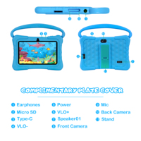 Tablette éducative pour enfants 7 pouces, ROM 32 Go, Quad Core, WiFi