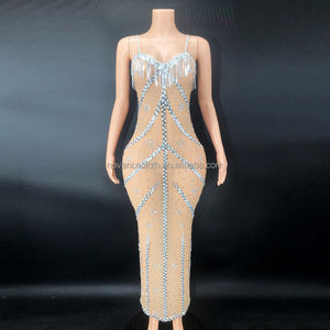 NOVANCE Y2541 moda <span class=keywords><strong>donna</strong></span> con bretelle dorate strass lungo giallo <span class=keywords><strong>abito</strong></span> da ballo abiti di <span class=keywords><strong>laurea</strong></span> per le signore - Product Image 2