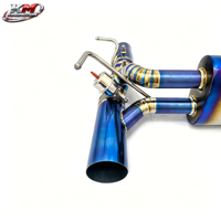 Système d'échappement arrière léger en titane KM pour Ferrari F8 Tributo Spider 3.9T V8, soupape pneumatique haute performance, Axleback