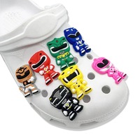 Breloques de chaussures Superpower Squad en PVC souple, décorations de chaussures de dessin animé, accessoires de chaussures, breloques d'anime pour fans - Vente en gros, succès commercial
