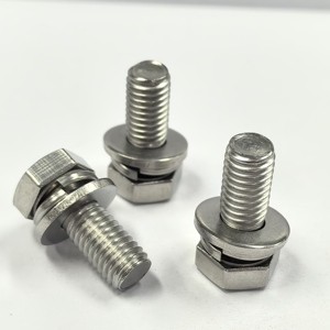 Vis à tête hexagonale en acier inoxydable Boltch DIN933 M7x1.0 avec filetage UNF, deux rondelles, haute résistance, trois combinaisons de vis - Product Image 1