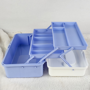 Organisateur de rangement pour nail art à conception à étages séparés et trois niveaux pour répondre aux besoins de rangement de différentes tailles - Product Image 4