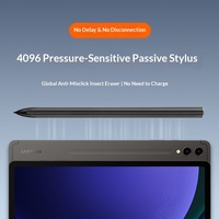 Stylet pour tablette en plastique, 4096 niveaux de sensibilité à la pression, rejet de la paume, compatible avec les stylos électromagnétiques passifs S Pen