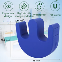 Dispositif de Retournement pour Patients Âgés Bofaievan Anti-Escarres Patients Adultes Repose-Lit Soins Infirmiers Coussin de Transfert en Carton Cuir Bleu