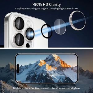 ฟิล์มกันรอยเลนส์กล้องแบบเต็มจอสำหรับ iPhone 16 17 18 Pro Max ป้องกันการแตก โปร่งใสสูง ผลิตตามสั่งจากโรงงาน - Product Image 2