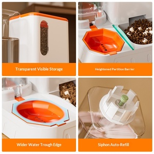 Dispenser Automatico di Acqua e Cibo per Animali Domestici a Grande Capacità, in Materiale PP, Alimentatore Integrato per Cani e Gatti, Vendita all'Ingrosso - Product Image 5