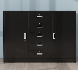 Armoire en acier bas bureau armoire de remplissage verrouillable au sol <span class=keywords><strong>tiroir</strong></span> outil <span class=keywords><strong>casier</strong></span> de stockage avec étagère pour bureau hôpital maison - Product Image 6