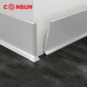 Floor Accessories metal decorative wall protector corner flexible aluminium board skirting moulding