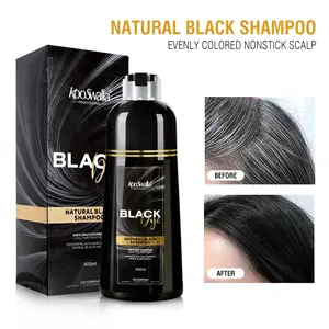 3 in 1 Pflanzen bestandteile Haar färbemittel Shampoo Permanent Black Hair Dye Shampoo für Männer und Frauen