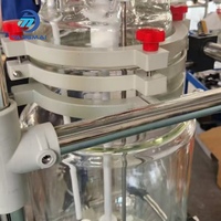 Reactor de Destilación de Laboratorio de Doble Capa de Vidrio Automático Yangmai de 20L con Tubo Guía de Aire de Titanio para Olla de Reacción