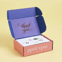 Boîte de papier cadeau ondulé recyclé réutilisable carton d'impression personnalisé boîtes d'expédition postale d'expédition kraft express en carton avec logo