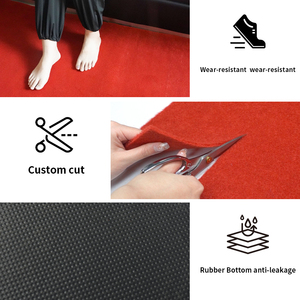 Grade B1 Tapis de prière en polyester ignifugé gris ignifuge pour la maison-pour l'exposition sur scène <span class=keywords><strong>Site</strong></span> complet du magasin Inspection du tapis rouge - Product Image 6
