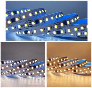 RGBCCT Smart <span class=keywords><strong>Strip</strong></span> Light Cinta de tira de luz <span class=keywords><strong>LED</strong></span> no impermeable FW1906 con control remoto para iluminación decorativa - Product Image 1