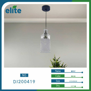 Elegante Moderno e Rettangolare di Vetro Ciondolo di Cristallo Bianco Caldo per Arredamento Sala da Pranzo E12 Base di Illuminazione - Product Image 1