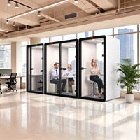 Cabines acoustiques modulaires et amovibles pour bureau, cabine insonorisée pour enregistrement vocal, espace privé pour bureau ouvert