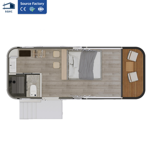 SQXC Villa de Luxe Préfabriquée en Conteneur Modulaire 20ft 40ft, Mini-Maison, Appartement Moderne, Hôtel avec Chambre pour <span class=keywords><strong>Airbnb</strong></span> - Product Image 2